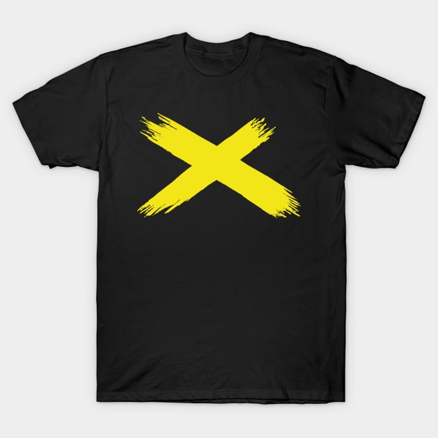 X yellow T-Shirt by GiMETZCO!